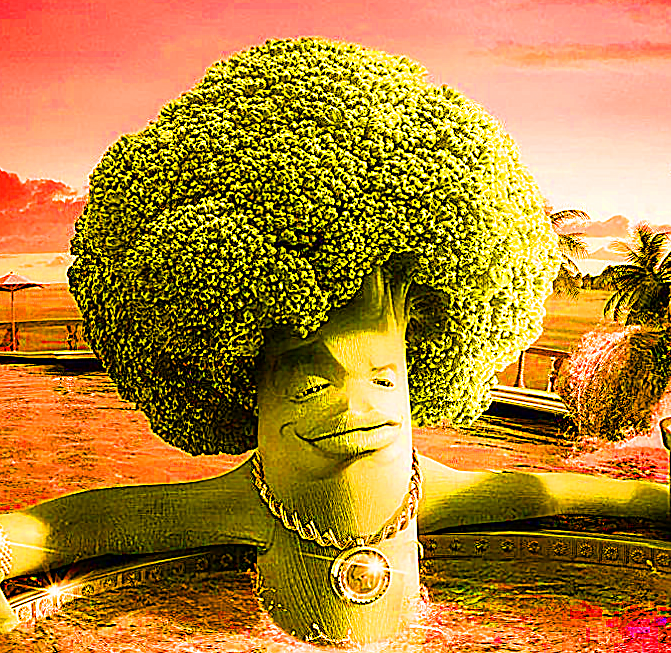Gangster Broccoli Blank Meme Template