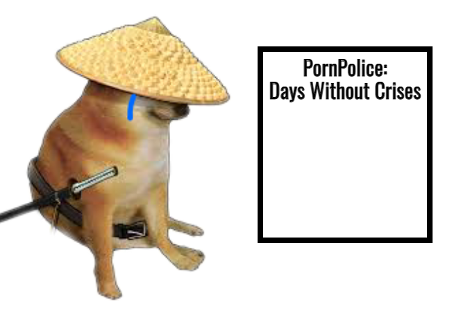 Days Without Crises (PornPolice) Blank Meme Template