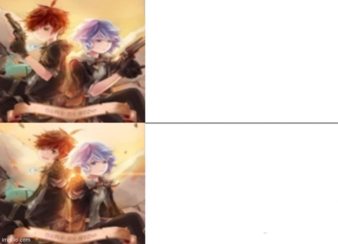 Ritmo & Stella gun drake format Template | image tagged in ritmo stella gun drake format,memes | made w/ Imgflip meme maker