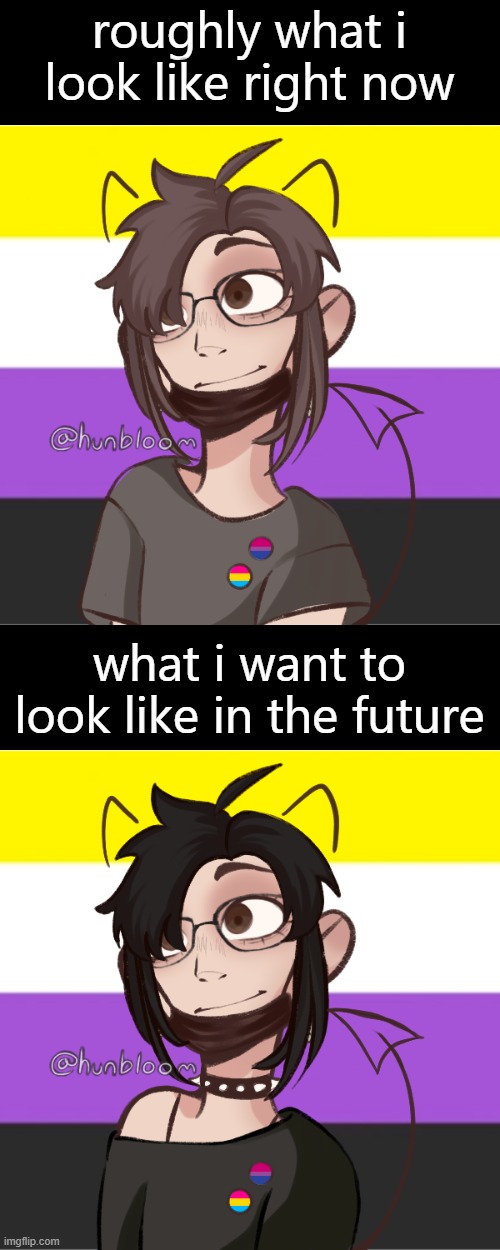 roughly what i look like right now; what i want to look like in the future | made w/ Imgflip meme maker