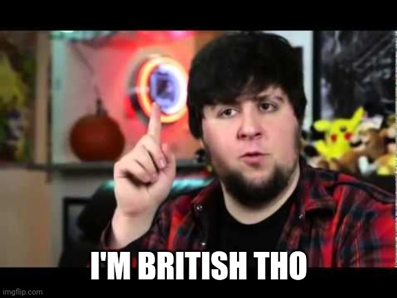 JonTron I have several questions | I'M BRITISH THO | image tagged in jontron i have several questions | made w/ Imgflip meme maker