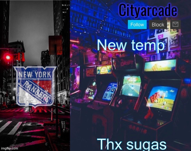 Cityarcade Rangers temp | New temp; Thx sugas | image tagged in cityarcade rangers temp | made w/ Imgflip meme maker