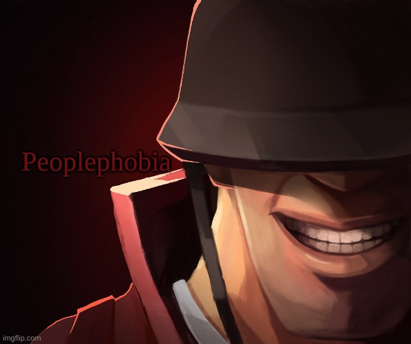 Soldier custom phobia | Peoplephobia | image tagged in soldier custom phobia | made w/ Imgflip meme maker