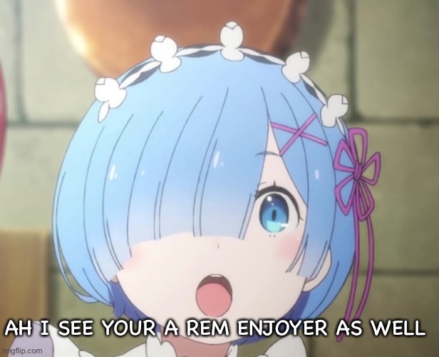 AH I SEE YOUR A REM ENJOYER AS WELL | made w/ Imgflip meme maker