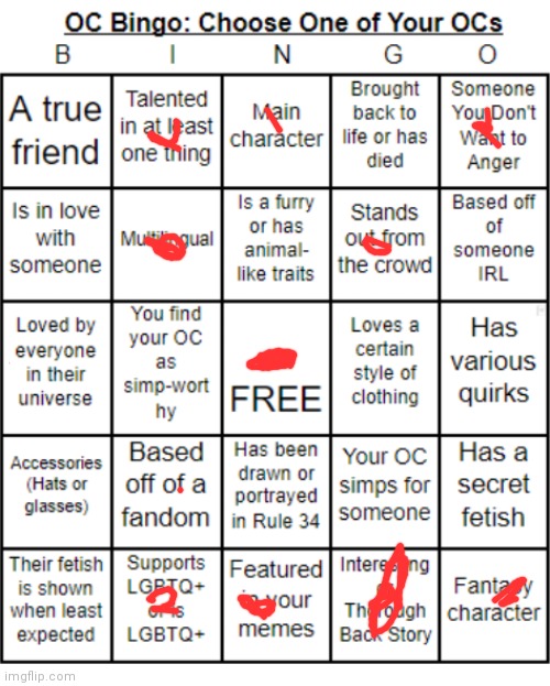 Delta-1 bingo sheet because I was bored | image tagged in jer-sama's oc bingo | made w/ Imgflip meme maker