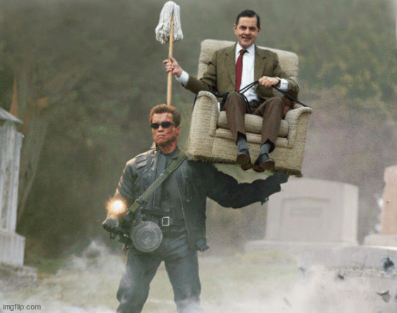 Arnold Schwarzenegger Mr. Bean | image tagged in arnold schwarzenegger mr bean | made w/ Imgflip meme maker