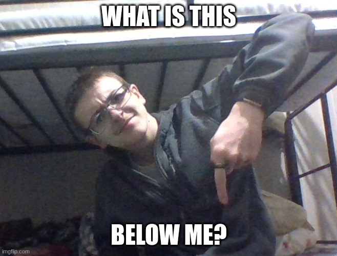 WHAT IS THIS; BELOW ME? | image tagged in what is this below me | made w/ Imgflip meme maker