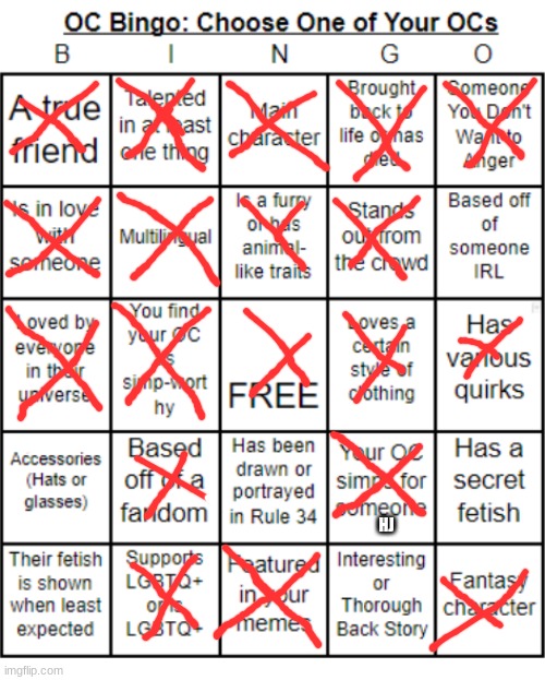 oc: laura (you guys know who has hj.) | HJ | image tagged in jer-sama's oc bingo | made w/ Imgflip meme maker