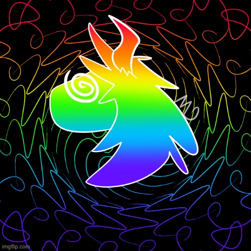 more rainbow boi | image tagged in furry,protogen,art,drawings | made w/ Imgflip meme maker