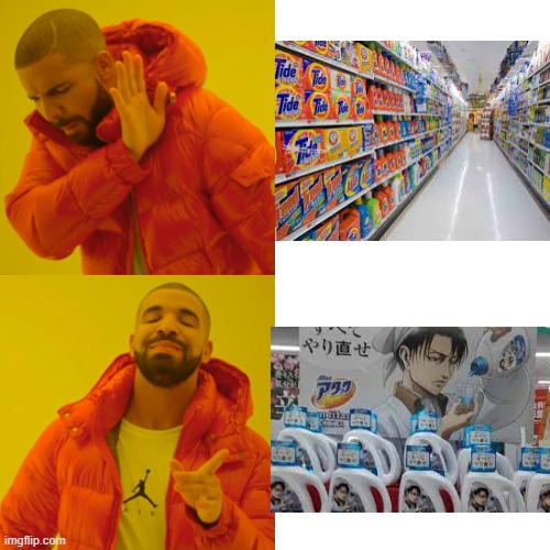 Anyone need laundry detergent? | image tagged in memes,drake hotline bling | made w/ Imgflip meme maker