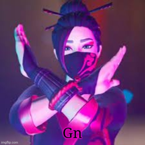 Gn | image tagged in red jade salute | made w/ Imgflip meme maker