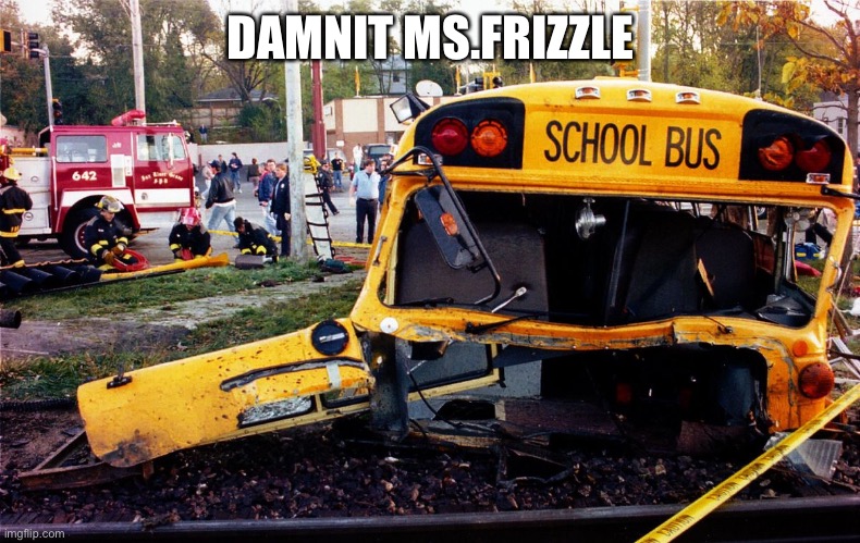 1995 Fox River Grove Incident | DAMNIT MS.FRIZZLE | image tagged in 1995 fox river grove incident,magic school bus,ms frizzle,dammit | made w/ Imgflip meme maker