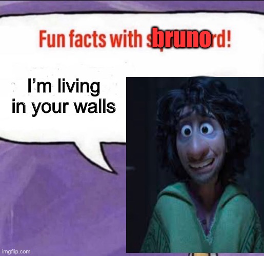 bruno; I’m living in your walls | made w/ Imgflip meme maker