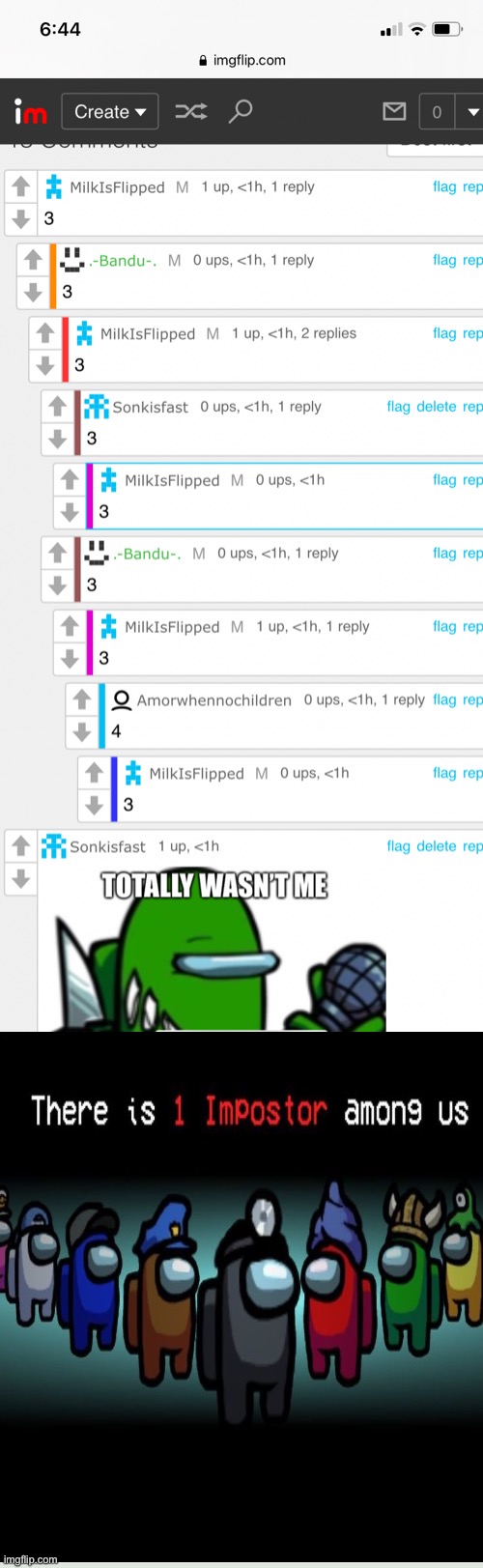 image tagged in there is 1 imposter among us | made w/ Imgflip meme maker