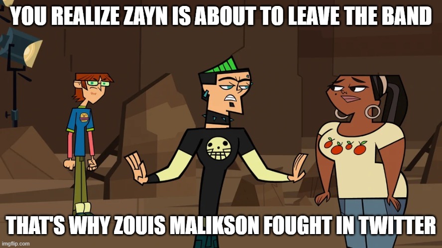 Zayn leaving 1D | YOU REALIZE ZAYN IS ABOUT TO LEAVE THE BAND; THAT'S WHY ZOUIS MALIKSON FOUGHT IN TWITTER | image tagged in 3 opponents,one direction | made w/ Imgflip meme maker
