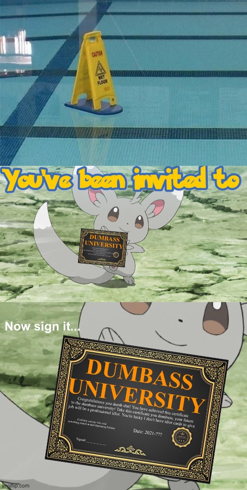 You've been invited to dumbass university | image tagged in you've been invited to dumbass university | made w/ Imgflip meme maker
