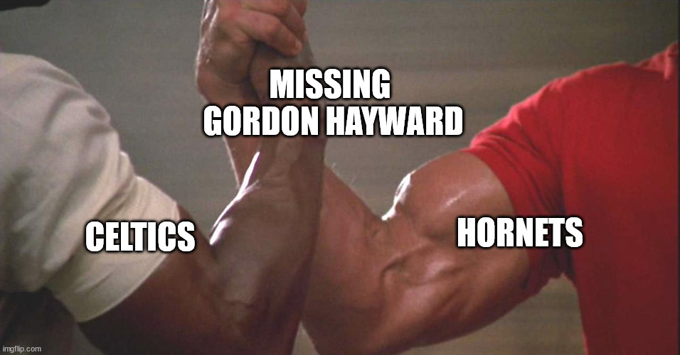 Predator Arm | MISSING 
GORDON HAYWARD; HORNETS; CELTICS | image tagged in predator arm | made w/ Imgflip meme maker