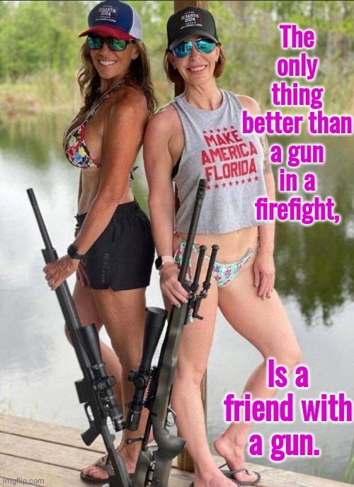 Friend with a gun | The only thing better than a gun in a firefight, Is a friend with a gun. | image tagged in my friends and i be like | made w/ Imgflip meme maker