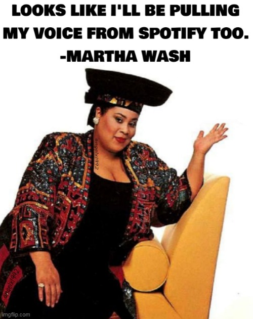 image tagged in martha wash,spotify,voice,music,covid19,c and c music factory | made w/ Imgflip meme maker
