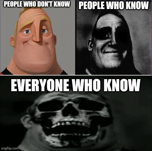 People who don't know, people who know, Everyone Who know | image tagged in fun | made w/ Imgflip meme maker