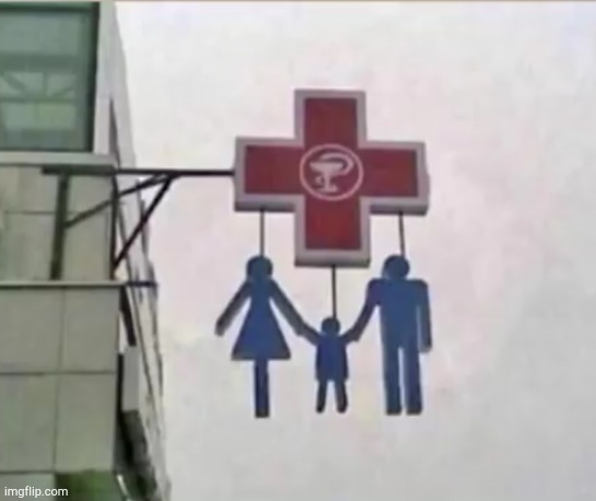a hanging family is a healthy family | image tagged in dark humor,you had one job,healthcare | made w/ Imgflip meme maker