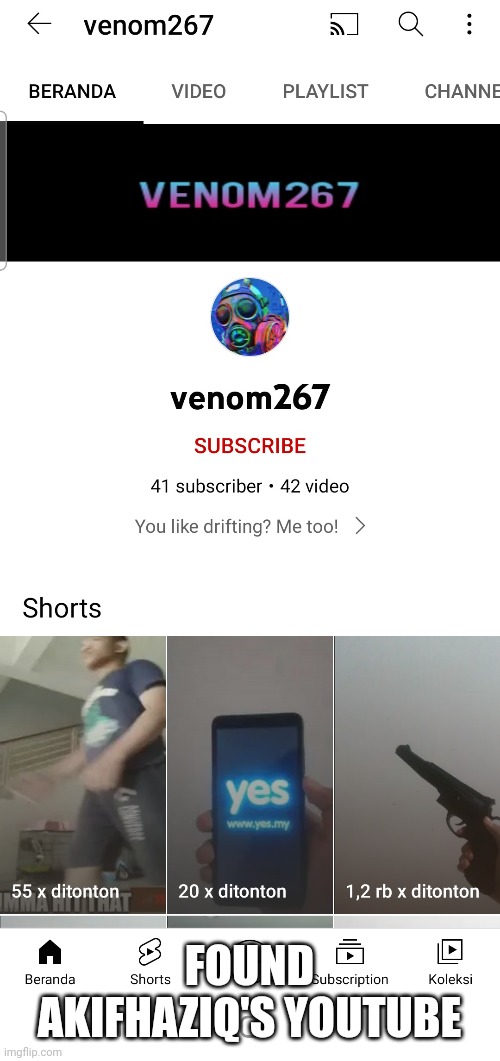 FOUND AKIFHAZIQ'S YOUTUBE | made w/ Imgflip meme maker