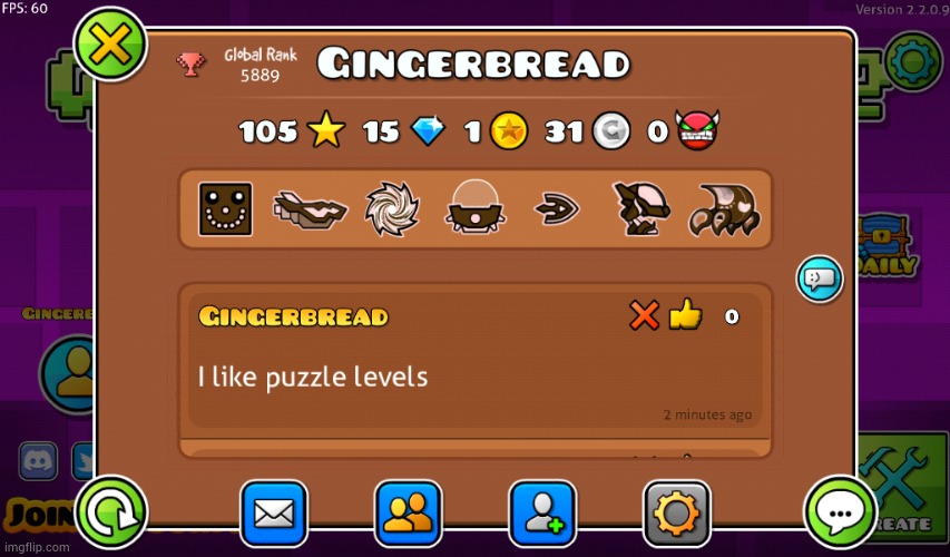 My GD 2.2 account | made w/ Imgflip meme maker