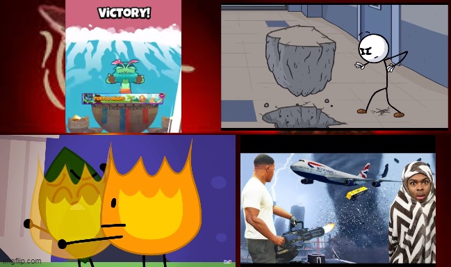 The last avatar intro be like | image tagged in water earth fire air | made w/ Imgflip meme maker