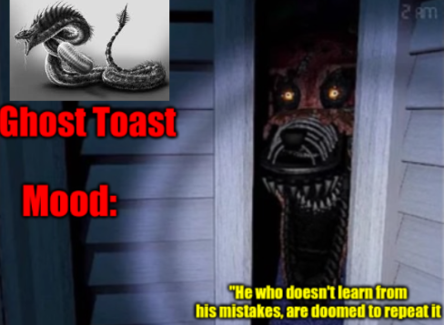 High Quality Personal template of Ghost Toast Blank Meme Template