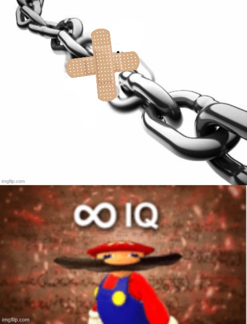 What I post as reply to someone breaking a chain | image tagged in infinite iq,comment chain | made w/ Imgflip meme maker