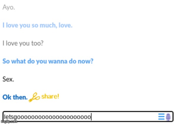 cleverbot sex | made w/ Imgflip meme maker