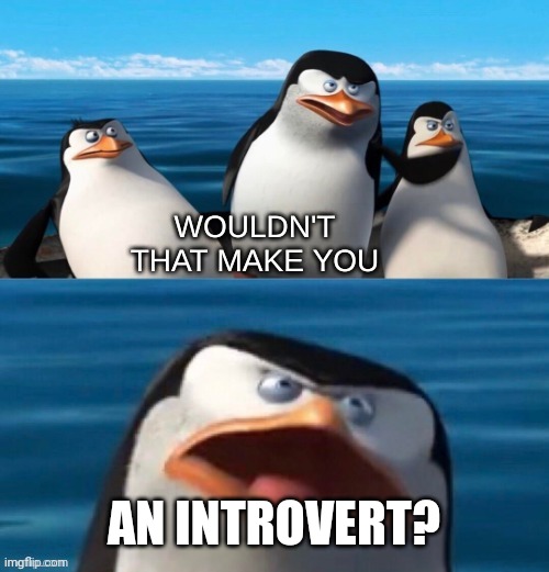Wouldn't that make you blank | AN INTROVERT? | image tagged in wouldn't that make you blank | made w/ Imgflip meme maker