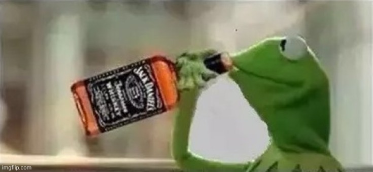 Kermit The Frog Drinking Vodka | image tagged in kermit the frog drinking vodka | made w/ Imgflip meme maker