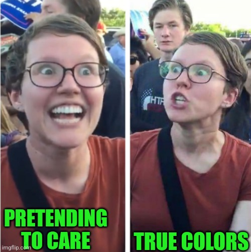 PRETENDING TO CARE TRUE COLORS | made w/ Imgflip meme maker