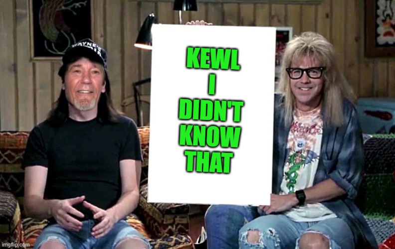 Lews world | KEWL
I
DIDN'T
KNOW
THAT | image tagged in lews world | made w/ Imgflip meme maker