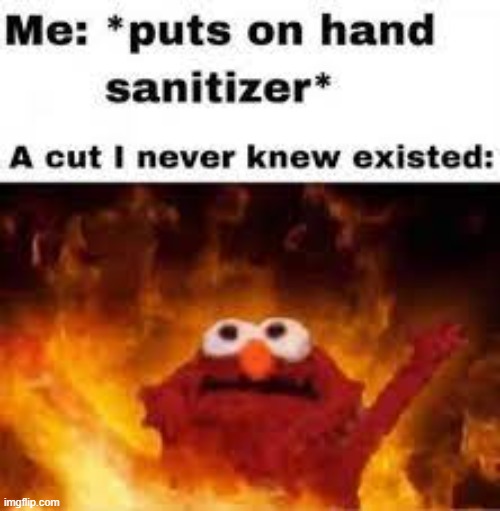 AHHHH IT BURNS! | image tagged in funny,elmo | made w/ Imgflip meme maker