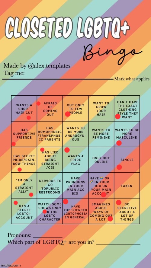Ok has someone mentioned before, im jot pans and im. Not.bi | image tagged in closeted lgbtq bingo | made w/ Imgflip meme maker