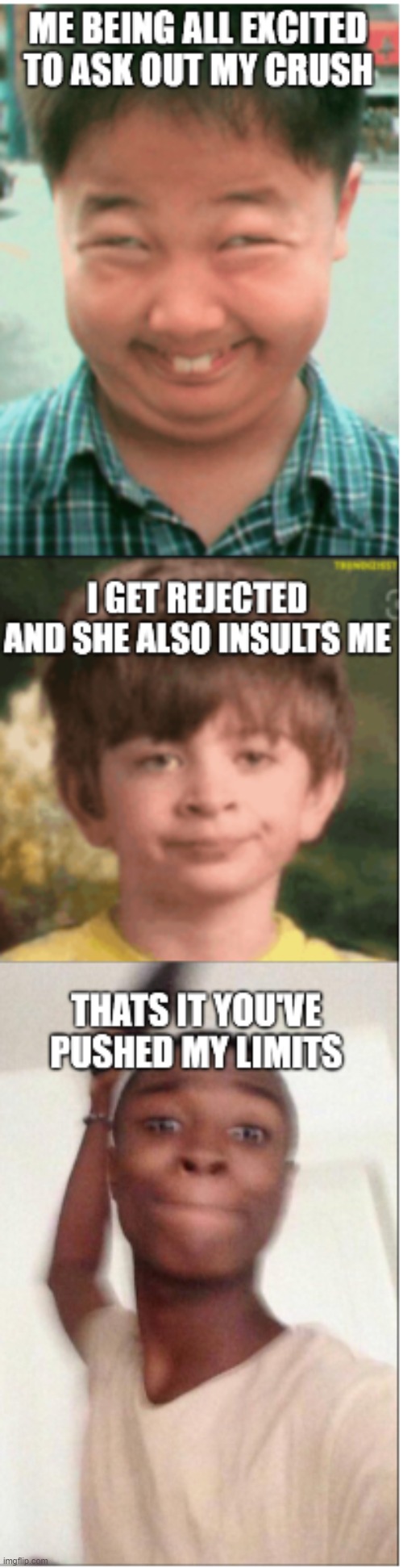 oooof | image tagged in dangboigotrejected | made w/ Imgflip meme maker