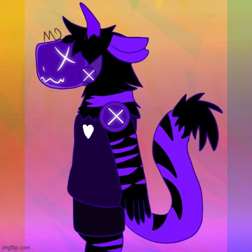 lil side shot | image tagged in furry,art,drawings,protogen | made w/ Imgflip meme maker