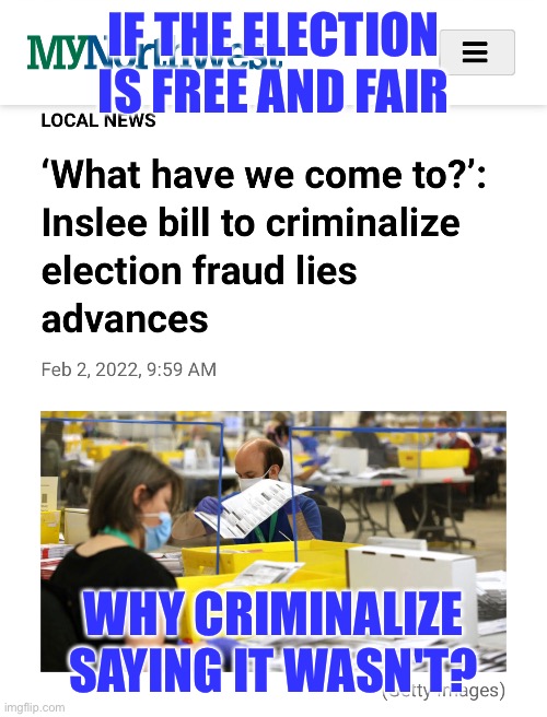 How to change the minds of skeptics? Put them in gulag! | IF THE ELECTION IS FREE AND FAIR; WHY CRIMINALIZE SAYING IT WASN'T? | made w/ Imgflip meme maker