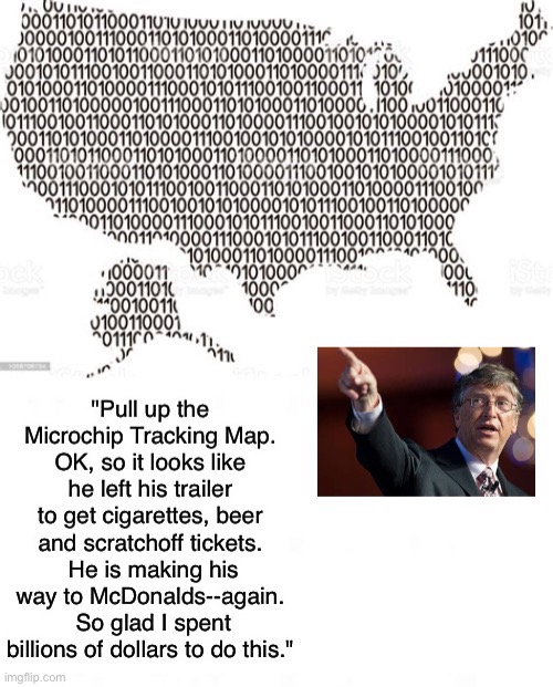 Gates Tracker Modified Repost | image tagged in covidiots | made w/ Imgflip meme maker