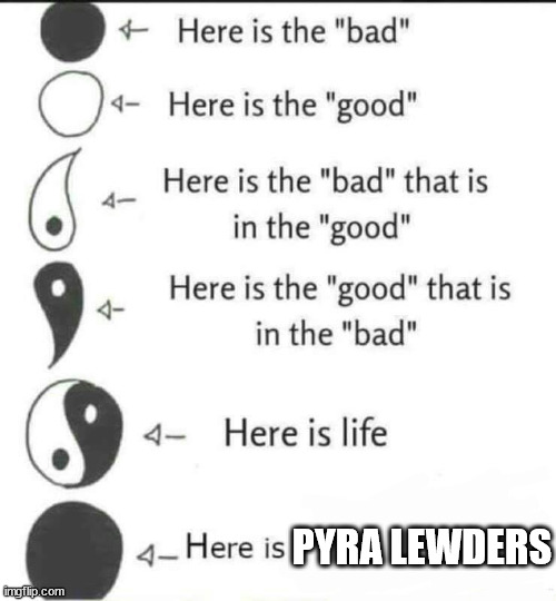 Get out pyra lewders | PYRA LEWDERS | image tagged in here is life | made w/ Imgflip meme maker