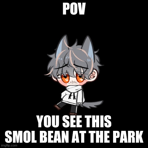 POV; YOU SEE THIS SMOL BEAN AT THE PARK | image tagged in roleplay,eh,bored | made w/ Imgflip meme maker