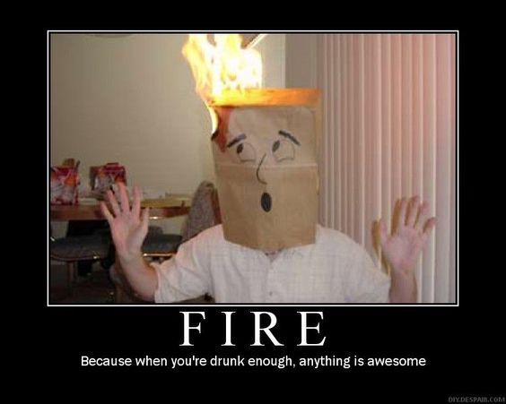 High Quality Paper bag head fire meme Blank Meme Template