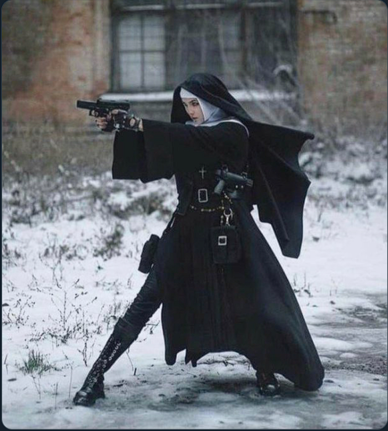 Heat Packing Nun Blank Meme Template