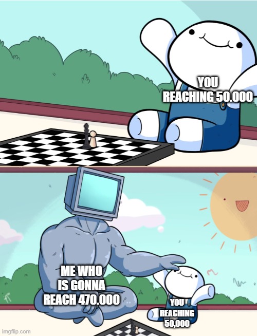 TheOdd1sOut Supercomputer | YOU REACHING 50.000 YOU REACHING 50,000 ME WHO IS GONNA REACH 470.000 | image tagged in theodd1sout supercomputer | made w/ Imgflip meme maker