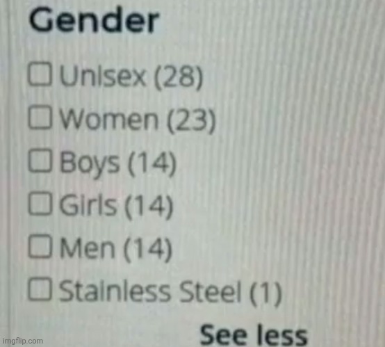 Gender | image tagged in gender | made w/ Imgflip meme maker