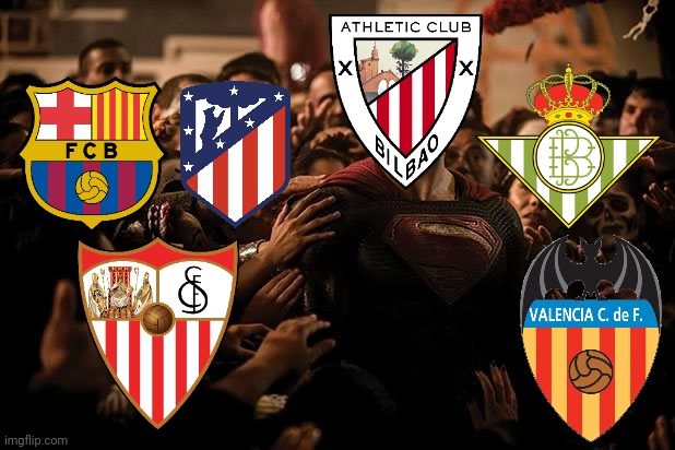 Athletic de Bilbao 1-0 Real Madrid. the Basques are through into the Spanish Cup Semifinals. | image tagged in superman praised,athletic bilbao,real madrid,copa del rey,futbol,memes | made w/ Imgflip meme maker