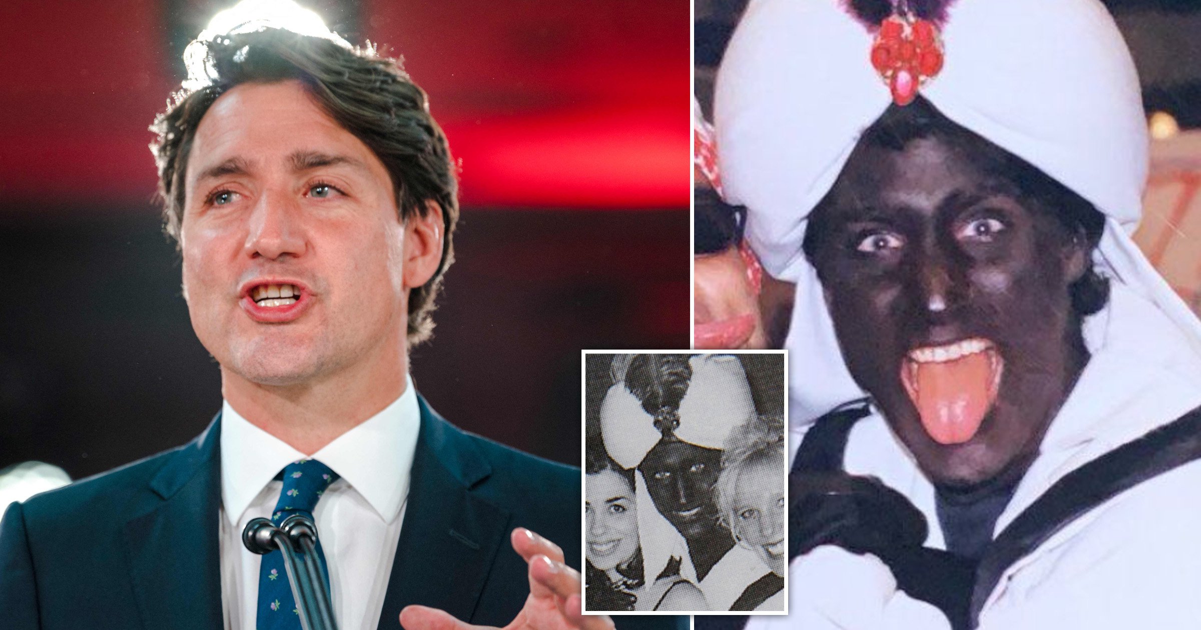 High Quality Blackface Trudeau Blank Meme Template