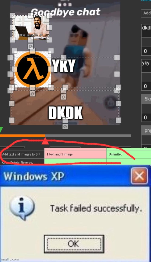 image tagged in task failed successfully | made w/ Imgflip meme maker